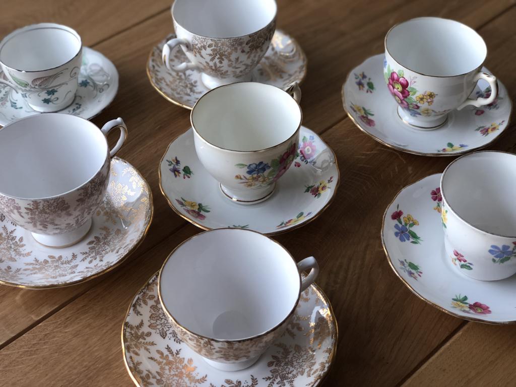 Vintage Tea Cups & Saucers